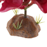 Max Succulent Plant with Resin Base Reptile Terrarium Vivarium Ornament 4