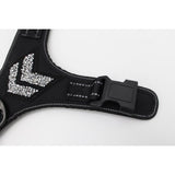 Max Adjustable Puppy Dog Harness Rhinestone Reflective Chest Strap Black S