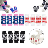 Max 4Pcs/Set Dog Leg Socks Leg Warmers Protector, Puppy Legs Brace Wraps Black S