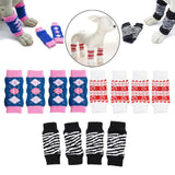 Max 4Pcs/Set Dog Leg Socks Leg Warmers Protector, Puppy Legs Brace Wraps Black S