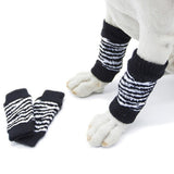 Max 4Pcs/Set Dog Leg Socks Leg Warmers Protector, Puppy Legs Brace Wraps Black S