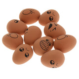 Max 10 Pcs Rubber Bouncy Egg Bounce Egg Ball Toy Funny Bouncing Pet Toys