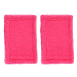 Max 2 Pack Velvet Small Animals Warm Mat for Hamster, Guinea Pig, Ferret Rose Red