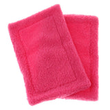 Max 2 Pack Velvet Small Animals Warm Mat for Hamster, Guinea Pig, Ferret Rose Red