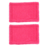Max 2 Pack Velvet Small Animals Warm Mat for Hamster, Guinea Pig, Ferret Rose Red