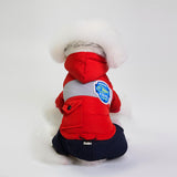 Max Dog Puppy Pet Hooded Down Jacket Coat Clothes Costume Winter Jumpsuit Red S