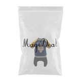 Max Pet Dog Sport Casual Clothes Peace Messenger Four-Legged Cotton Coat Blue L