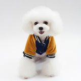 Max Pet Dog Sport Casual Clothes Peace Messenger Four-Legged Cotton Coat Blue L