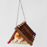 Max Small Pet Toy Triangle Branch Cave Nest Hamster Hammock Swing Bed House Toy