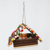 Max Pet Small Animal Hamster Cage Hanging Wooden Hammock with Removable Mat