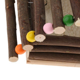 Max Pet Small Animal Hamster Cage Hanging Wooden Hammock with Removable Mat