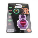 Max Bear Shape Dog Plastic Toy Molars Clean Teeth Bite Chew Play Toy Purple