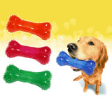 Max Pet Dog Puppy Fun Toy Teeth Care Cleaning Brush Toys Red L