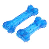 Max Pet Dog Puppy Fun Toy Teeth Care Cleaning Brush Toys Blue L