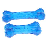 Max Pet Dog Puppy Fun Toy Teeth Care Cleaning Brush Toys Blue L