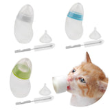 Max Pet Dog Cat Milk Nursing Care Feeding Bottle for Kittens & Small Pet Blue