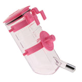 Max Adjustable Height Pet Dog and Cat Cage Water Bottle Dispenser Pink