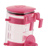 Max Adjustable Height Pet Dog and Cat Cage Water Bottle Dispenser Pink