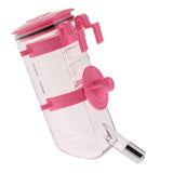 Max Adjustable Height Pet Dog and Cat Cage Water Bottle Dispenser Pink