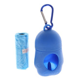 Max 5 Pcs Dog Pooper Bags Pet Dog Poop Dispenser Box Disposable Waste Bag Blue