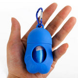 Max 5 Pcs Dog Pooper Bags Pet Dog Poop Dispenser Box Disposable Waste Bag Blue
