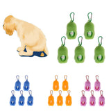 Max 5 Pcs Dog Pooper Bags Pet Dog Poop Dispenser Box Disposable Waste Bag Blue