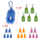 Max 5 Pcs Dog Pooper Bags Pet Dog Poop Dispenser Box Disposable Waste Bag Blue