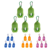 Max 5 Pcs Dog Pooper Bags Pet Dog Poop Dispenser Box Disposable Waste Bag Blue