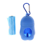 Max 5 Pcs Dog Pooper Bags Pet Dog Poop Dispenser Box Disposable Waste Bag Blue