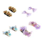 Maxbell 2Pcs Cute Flower Bow Candy Pet Dog Cat Puppy Grooming Hairpin Hair Clip  1