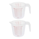 Maxbell 2x Plastic Jug Pour Spout Surface Kitchen Tool Supplies Measuring Cup 1000ml