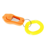 Maxbell 2Pcs Big Button Dog Cat Training Clicker, Clickers with Wrist Bands Orange