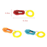 Maxbell 2Pcs Big Button Dog Cat Training Clicker, Clickers with Wrist Bands Orange