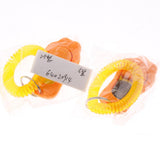 Maxbell 2Pcs Big Button Dog Cat Training Clicker, Clickers with Wrist Bands Orange