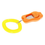 Maxbell 2Pcs Big Button Dog Cat Training Clicker, Clickers with Wrist Bands Orange