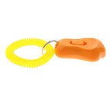 Maxbell 2Pcs Big Button Dog Cat Training Clicker, Clickers with Wrist Bands Orange