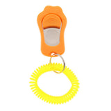 Maxbell 2Pcs Big Button Dog Cat Training Clicker, Clickers with Wrist Bands Orange