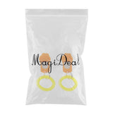 Maxbell 2Pcs Big Button Dog Cat Training Clicker, Clickers with Wrist Bands Orange