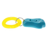Maxbell 2Pcs Big Button Dog Cat Training Clicker, Clickers with Wrist Bands Blue