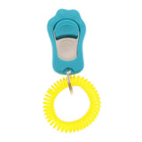Maxbell 2Pcs Big Button Dog Cat Training Clicker, Clickers with Wrist Bands Blue