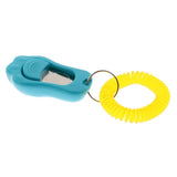 Maxbell 2Pcs Big Button Dog Cat Training Clicker, Clickers with Wrist Bands Blue