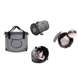 Max 2in 1 Pet Carry Travel Cage Carrier Bag Cat Portable Handbag Case Tunnel Toy