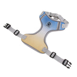 Max Adjustable Dog Chest Strap Harness Pet Dog Soft Fashion Vest L Yellow Blue