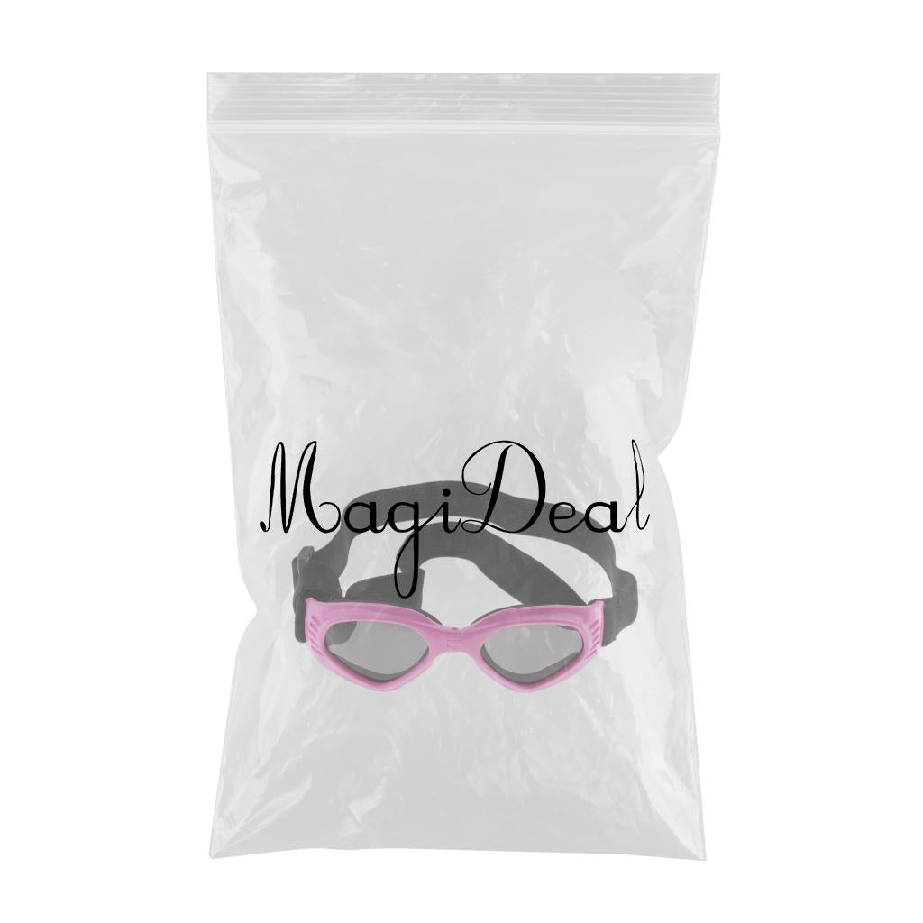 Max Folding Eye Wear Waterproof UV Protection Pet Dog Cat Glasses  Pink