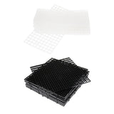 Max 10 Pcs Aquarium Plastic Divider Fish Tank Isolation Board Semi-transparent