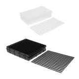 Max 10 Pcs Aquarium Plastic Divider Fish Tank Isolation Board Semi-transparent