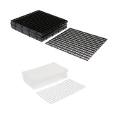 Max 10 Pcs Aquarium Plastic Divider Fish Tank Isolation Board Semi-transparent