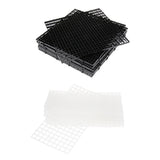 Max 10 Pcs Aquarium Plastic Divider Fish Tank Isolation Board Semi-transparent