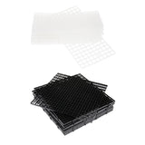 Max 10 Pcs Aquarium Plastic Divider Fish Tank Isolation Board Semi-transparent