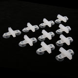 Max 10Pcs Aquarium Plastic Dual Suction Cup Clip Sucker Divider Support Holder